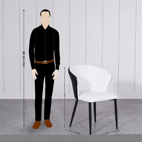 Buy Charlie Set of 2 Faux Leather Dining Chairs - White from Home ...