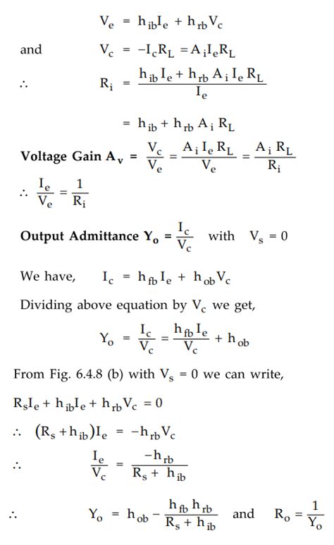 Small Signal Amplifier Performance In terms of h-parameters - Solved ...