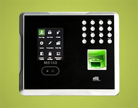 ESSL MB160 Biometric Clock with 1,500 Faces & 2,000 Fingerprints, Push ...