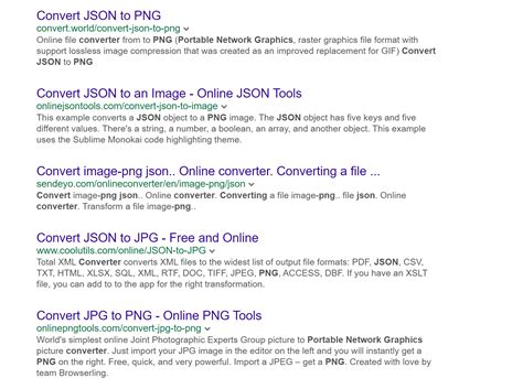 Image result for How to Convert JSON File to Jpg