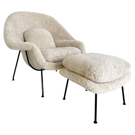 Forsyth Bespoke Eero Saarinen Womb Chair and Ottoman in Zebra For Sale ...