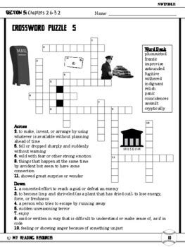 5 Section Quizzes & 5 Crossword Puzzles: Swindle by G. Korman (Print ...