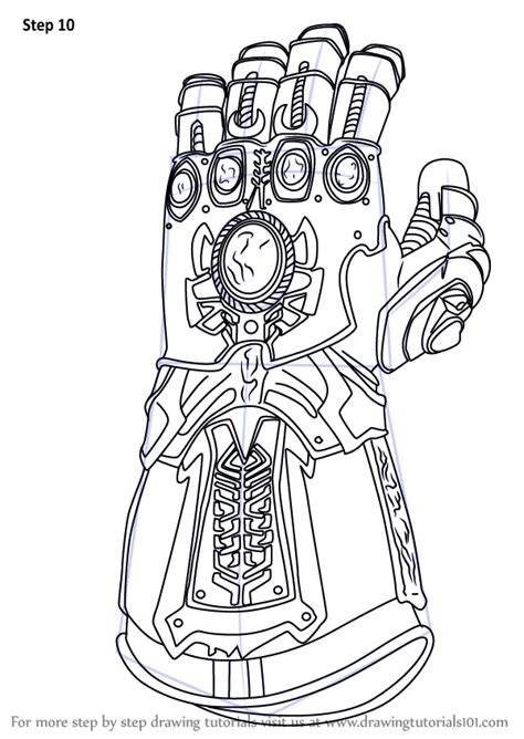 Infinity Gauntlet Tutorial Drawing 的图像结果