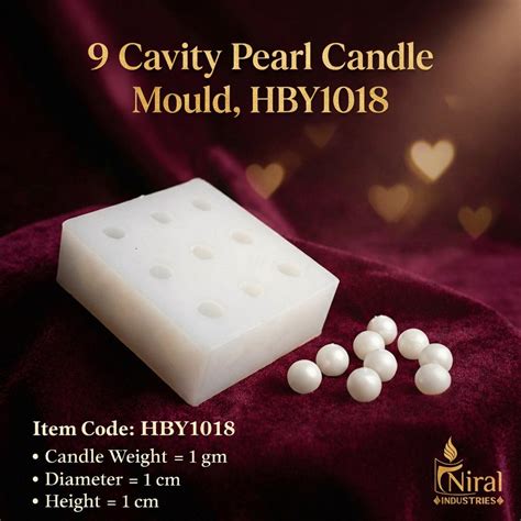 9 Cavity Pearl Candle Mould, HCM21708 — Niral Industries