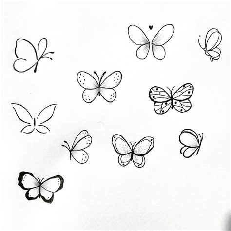 Butterfly Drawing Cute at Cory Tack blog