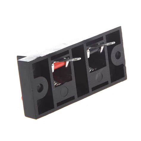 PRAV® 2 Pcs Red Black Spring Loaded Speaker Terminal Plate M3U1 A7O8 ...