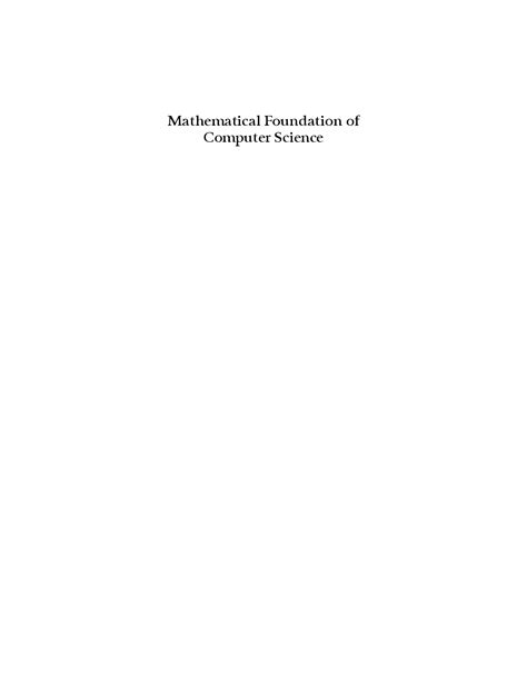 Image result for Mathematical Foundation of Computer Science