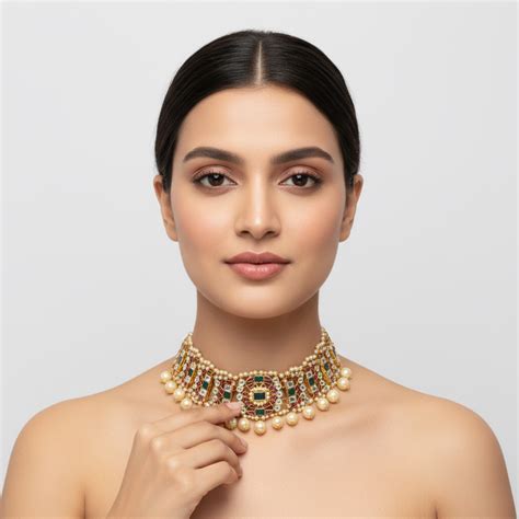 Kundan Choker Necklaces - Traditional Indian Jewelry | Asp Fashion ...