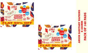 Piiu Cottony Soft Rash Free Anion Sanitary Pads XL (290mm) 70 Pads ...