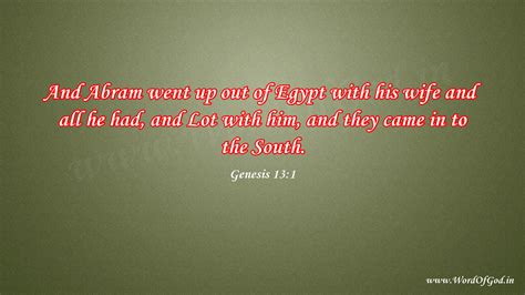 BBE Genesis Chapter 13 - Freely Download the Book of Genesis of the ...