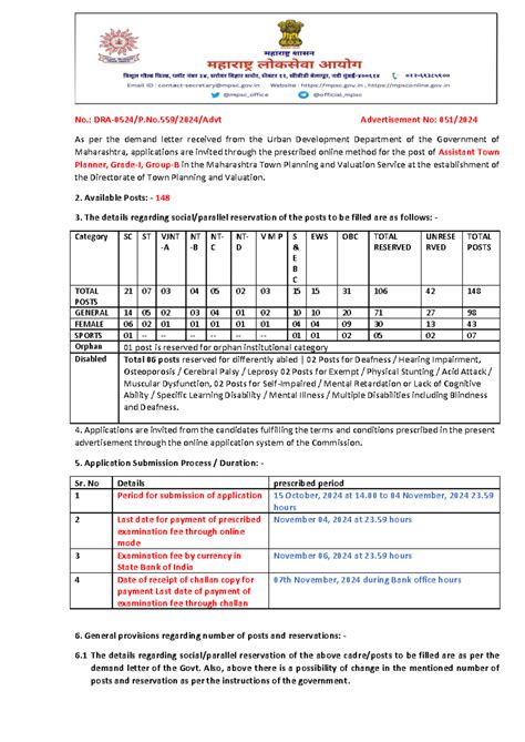 ATP Advt english - it is a Planning document - No.: DRA-0524/P.No/2024 ...