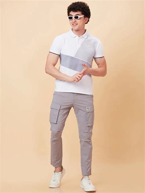 Being Human Men Slim Fit Cargo-Steel