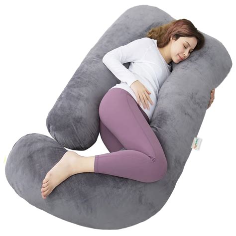 OYO BABY Pregnancy Pillows for Sleeping J-Shape Full Body Pillow and ...