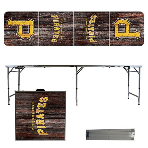 Victory Tailgate Pittsburgh Pirates Tailgate Table Rectangle Extendable ...