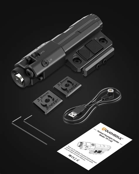 Snapklik.com : Flashlight Laser Sight Combo, Max 1600 Lumen ...