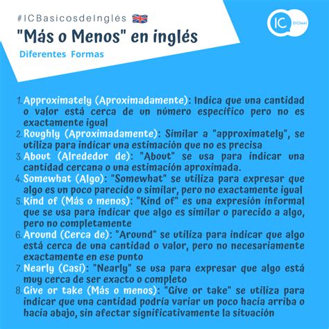 Cómo decir "más o menos" en inglés: Expresiones útiles - | IC Idiomas