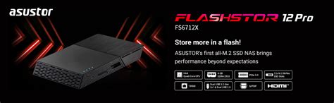 Asustor Flashstor 12 Pro FS6712X - 12 Bay NAS Storage, Quad-Core 2.0GHz ...
