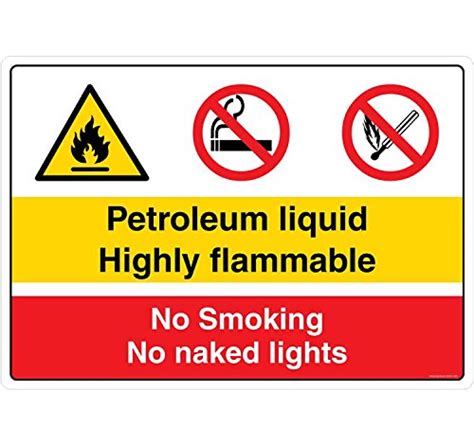 Petroleum Liquid. Highly Flammable. No Smoking. No Naked Lights ...