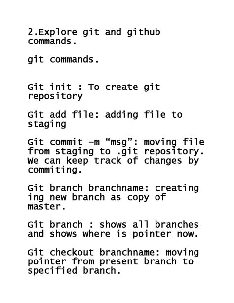 DevOps Lab PRGM2 - Git & GitHub Command Notes - Studocu