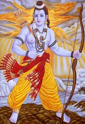 Lord Ramchandra Ji Bhagwan POSTER LARGE Print on 36x24 INCHES Fine Art ...