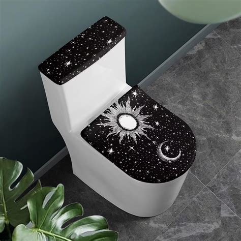 Amazon.com: Flashideas Gothic Sun Moon Toilet Lid Cover and Toilet Tank ...