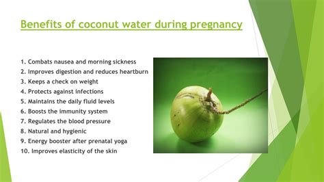 PPT - Health Benefits of Coconut Water during Pregnancy - Wonder ...