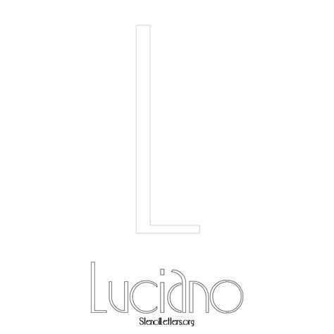 Luciano Free Printable Name Stencils with 6 Unique Typography Styles ...