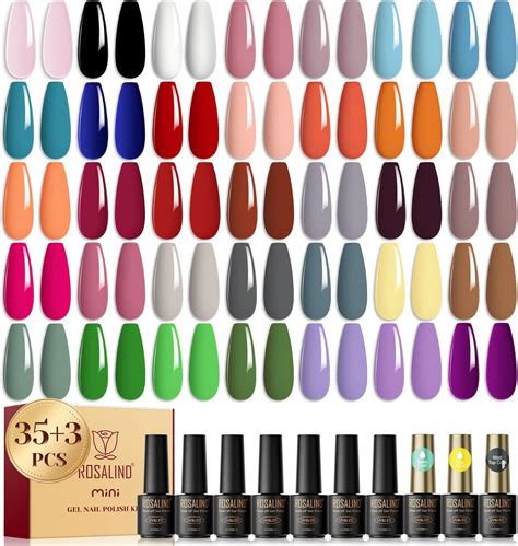 Amazon.com : comozon Gel Nail Polish Set, 36 Colors Gel Nail Polish Kit ...