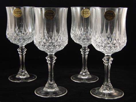 Antique Crystal Wine Glasses