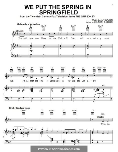 Simpsons Song the Spring in Springfield 的图像结果