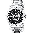 VILLS LAURRENS Metallic Black Day and Date Men's Watch VL-1190 : Amazon ...