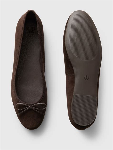 Suede Ballet Flats | Gap | Fancy shoes, Pretty shoes, Brown flat shoes