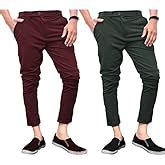 Buy Ezee Sleeves Men's Casual Lycra Pants Stretchable Casual Less ...