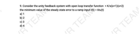 Image result for Unity Feedback Closed Loop Transfer Function