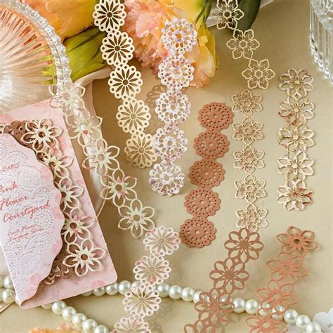 10 Sheets Per Pack Vintage Mixed Material Scenery Paper Lace Paper Lace ...
