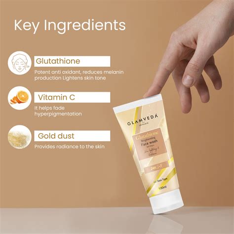 Glamveda Glutathione 24 k Gold Face Wash For Dark spots & Pigmentation ...