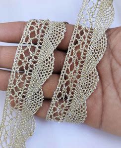 Mezin Cotton Pankh Gpo Lace Border for Dress, Kurtis, Dupatta, Bag ...