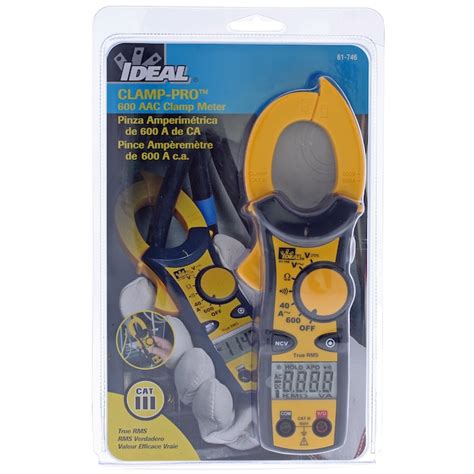 IDEAL Clamp-Pro Lcd Display Clamp Meter Multimeter 600 Amp 600-Volt 61 ...