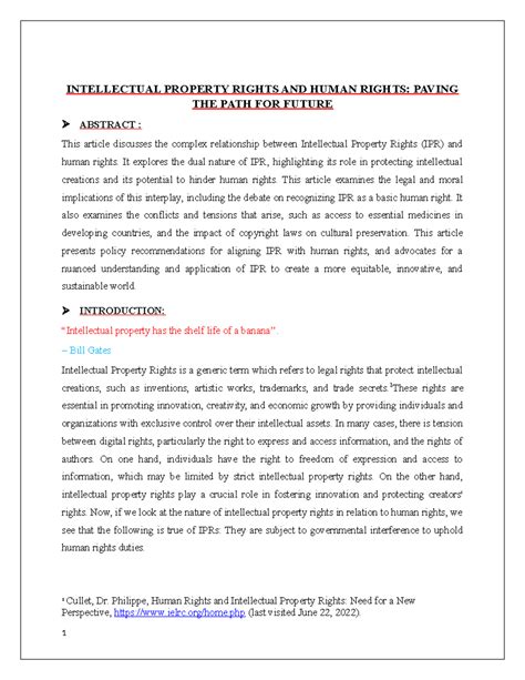 IPR and Human Rights - Gayfaufu - INTELLECTUAL PROPERTY RIGHTS AND ...