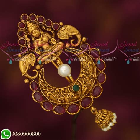 H19555 Temple Jewellery Antique Gold Plated Hair Jada Billa Rakodi ...