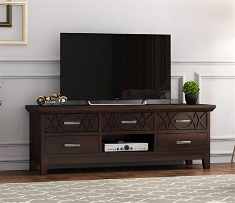SANPNEET Solid Sheesham Wood Wooden Tv Unit for Living Room|Tv Cabinet ...