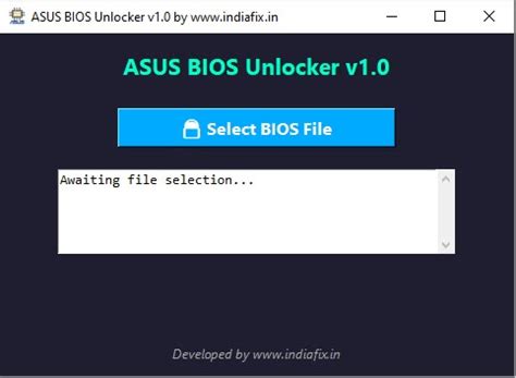 ASUS BIOS Unlocker Utility V1.0 – Free Download - Indiafix
