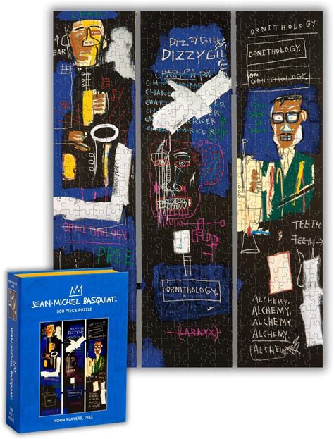 500-piece Jean-Michel Basquiat Horn Players Jigsaw Puzzle | Rest In Pieces