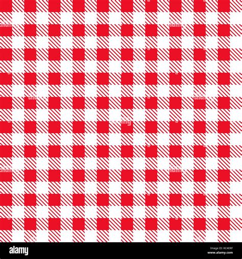 Checkered tablecloth fabric Stock Vector Images - Alamy