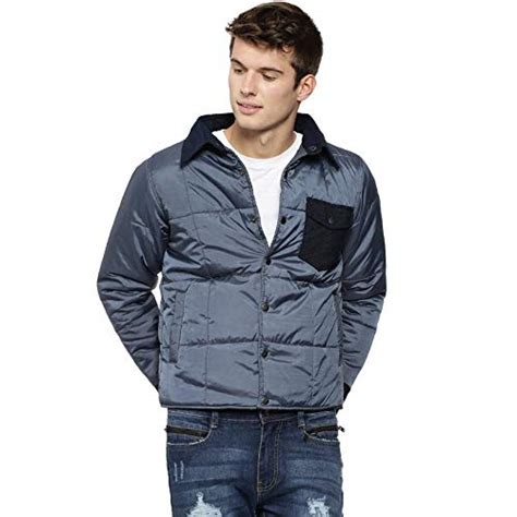 Buy Campus Sutra Full Sleeve Solid Men Quilted Jacket(AZW18_JK_M_P4_BU ...