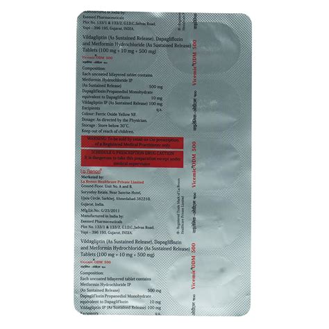 Vicemic-ODM 500 Tablet 10's Price, Uses, Side Effects, Composition ...