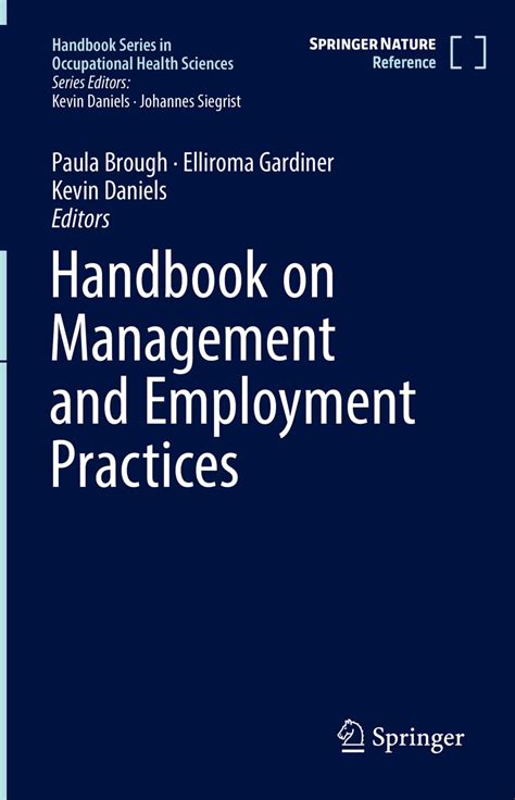 Buy Handbook on Management and Employment Practices: 3 (Handbook in ...
