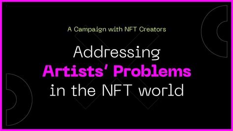 Petition · Addressing issues that artists face in the world of NFT ...