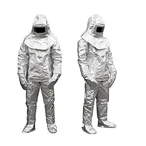 latulipo Heat Resistant Aluminized Suit Thermal Radiation 1000 Degree ...