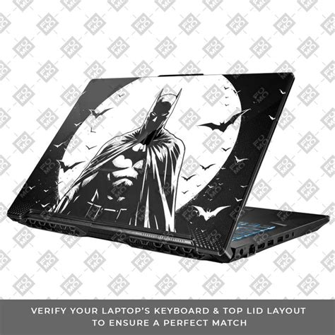 Transparent Dark Knight Moon Rise Asus TUF Gaming F17 FX706 Laptop Ski
